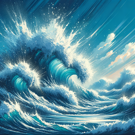 Happy Ocean Waves Paint By Diamonds Kits