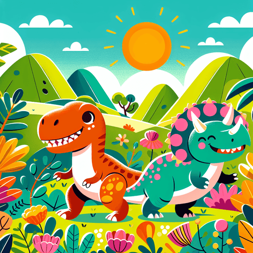 Playful Dinosaur Day Painting By Diamonds Kit