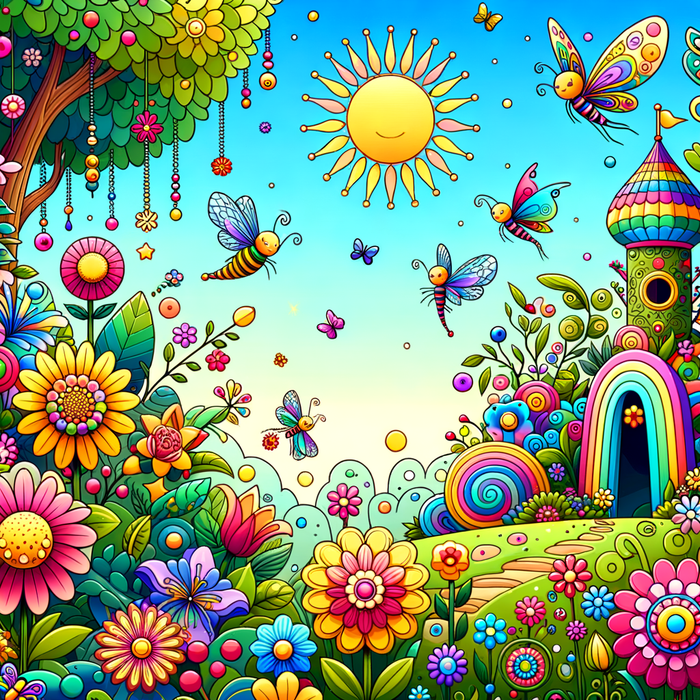 Magical Garden Adventure Painting Diamond Kit