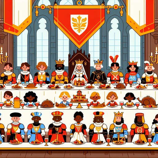 Medieval Knights' Feast DIY Paint By Diamonds