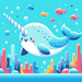 Nimble Narwhal Paint By Color