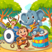Happy Jungle Band Painting By Diamonds Kit