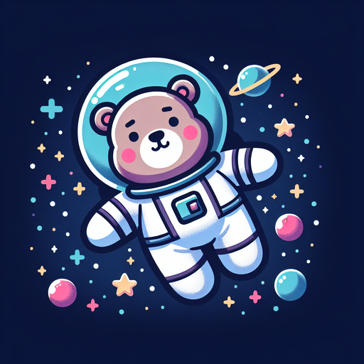 Friendly Astronaut Bear Paint By Diamonds Art
