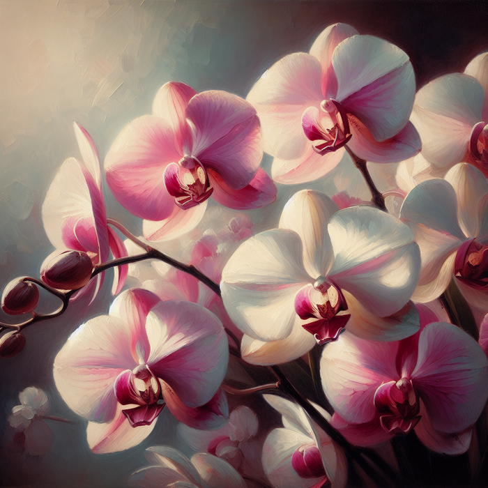 Orchid Morning Light Painting Diamond Kit