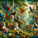 Exotic Wildlife Exploration Painting By Diamonds Kit