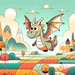 Friendly Dragon's Quest Paint By Diamond