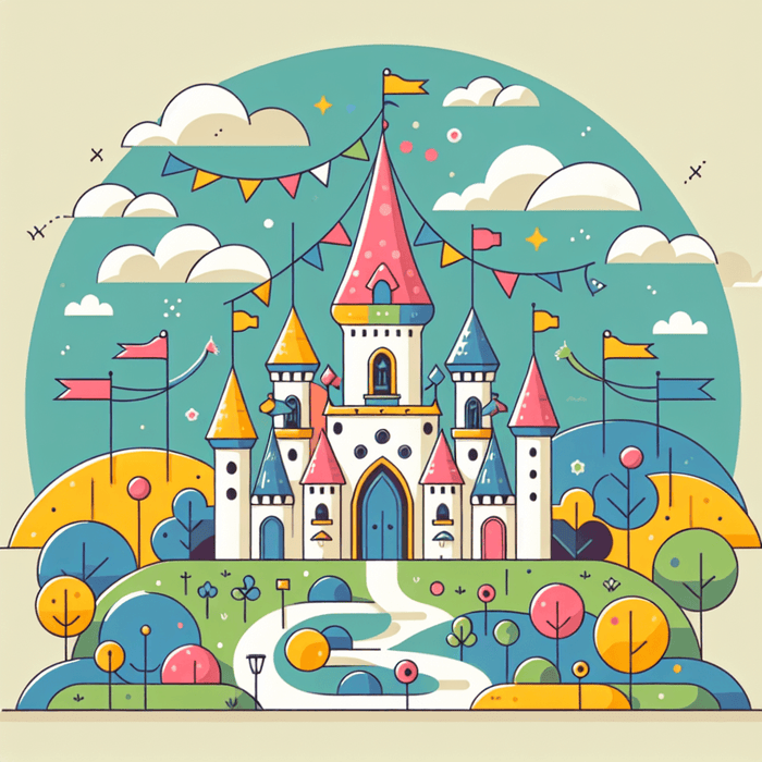 Cheerful Fairy Tale Castle Paint By Diamond