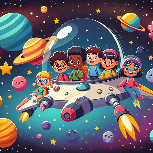 Galactic Travel Adventure Painting Diamond Kit