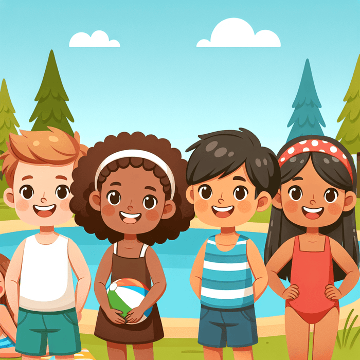Cheerful Summer Camp Paint By Diamonds Art