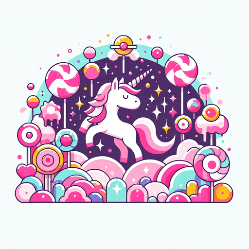 Mystical Unicorn In Candyland Paint By Diamonds Art