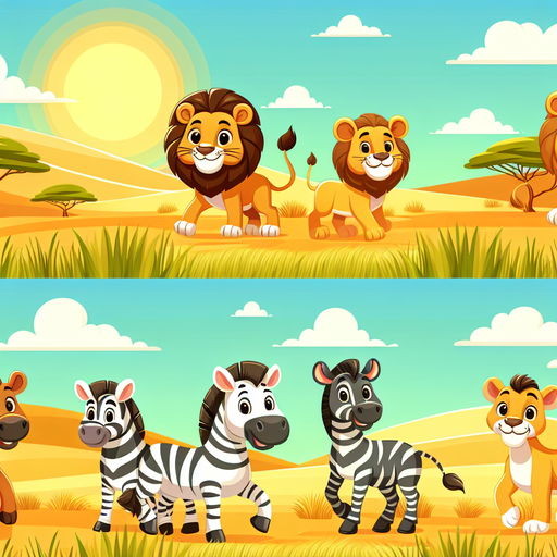 Sunny Safari Parade Paint By Diamond