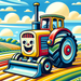 Happy Tractor Paint By Color