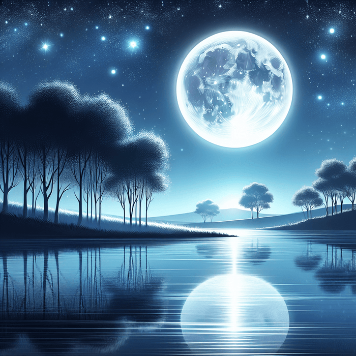 Moonlit Serenade Painting By Diamonds Kit