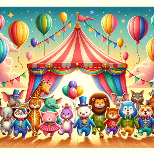 Lively Circus Parade Paint By Diamonds Art