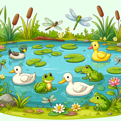 The Peaceful Pond Scene Diamonded Painting Kits