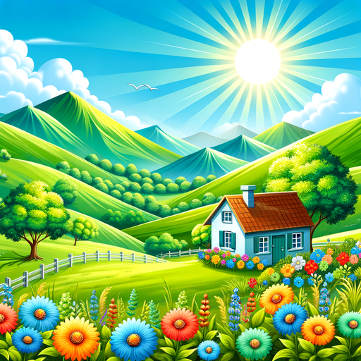 Sunny Countryside Retreat Painting By Diamonds Kit