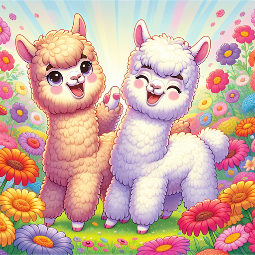 Adorable Alpacas Diamond Painting