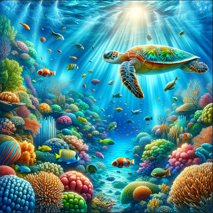 Underwater Wonders 5D DIY Paint By Diamond Kit