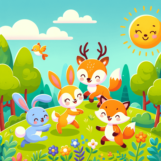 Joyful Woodland Creatures Paint By Diamonds