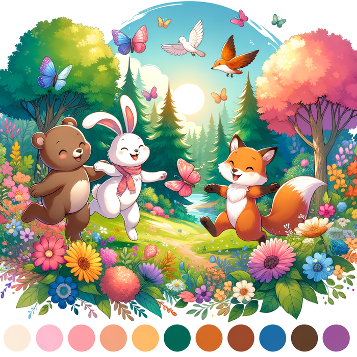 Whimsical Animal Friends Paint By Diamond