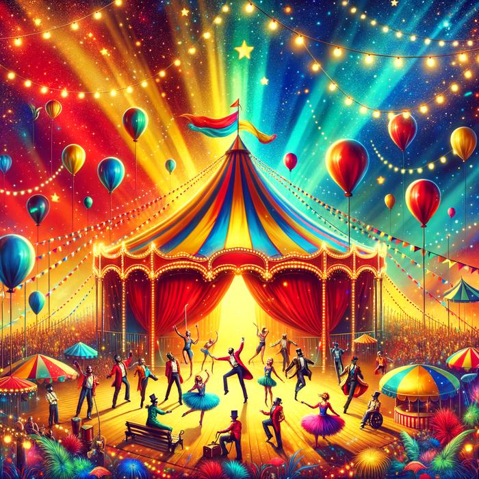 Whimsical Circus Spectacle Paint By Color