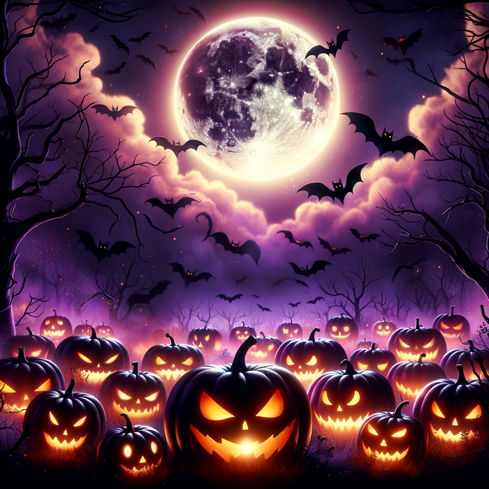 Halloween Night Thrills Paint By Diamonds Kits