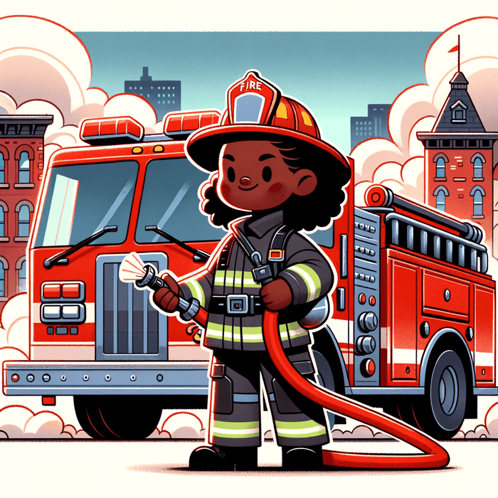 Brave Firefighter's Day Paint By Diamonds Art