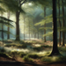 Whispering Woodland Dawn Painting Diamond Kit