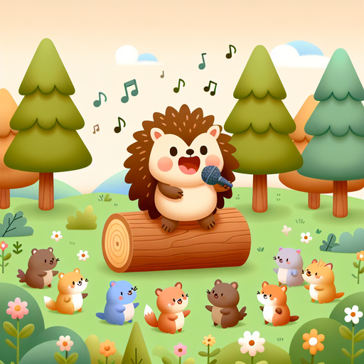 Singing Hedgehog Paint By Diamonds Art