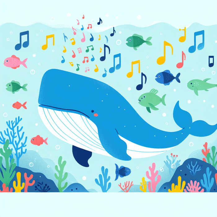 Whale's Underwater Concert Paint By Diamonds Art