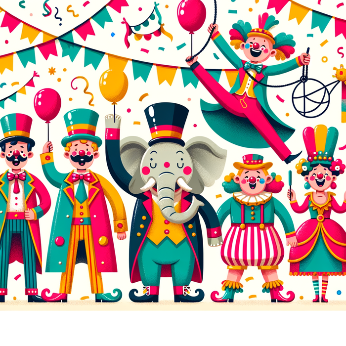 Cheerful Circus Parade Paint By Diamond