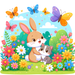 Animal Friends In The Garden Paint By Diamonds Kits