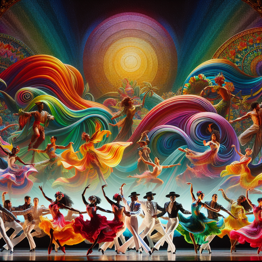 Dynamic Dance Performance Paint By Color