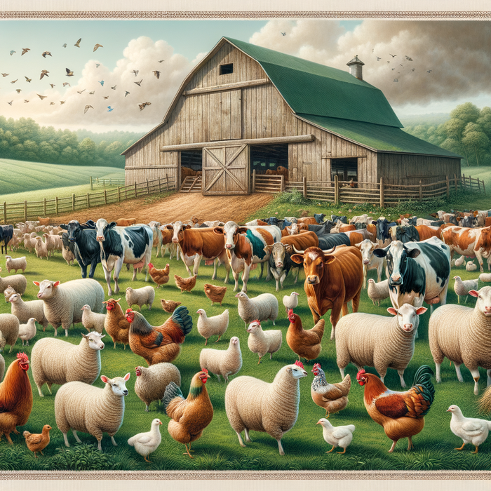 Charming Farmhouse Animals Paint By Color