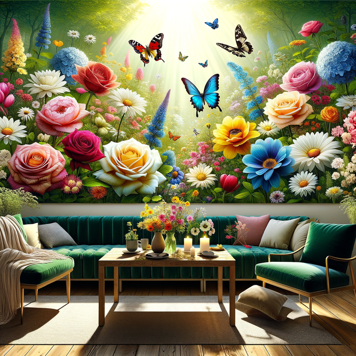 Floral Garden Delight 5D DIY Paint By Diamond Kit