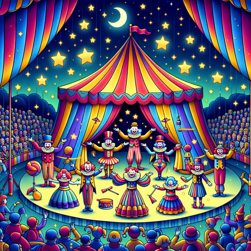 Magic Circus Night Painting Diamond Kit