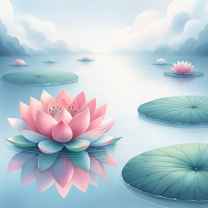 Serene Zen Lotus Paint By Diamonds Art