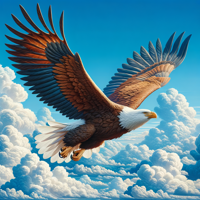 Majestic Eagle Soaring Diamond Painting