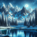 Moonlit Alpine Retreat Painting By Diamonds Kit