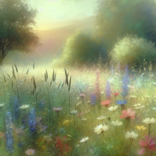 Peaceful Meadow Escape Painting By Diamonds Kit