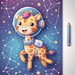 Giraffe In Space Paint By Diamonds Art