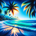 Glimpse Of Paradise Paint By Diamonds Art