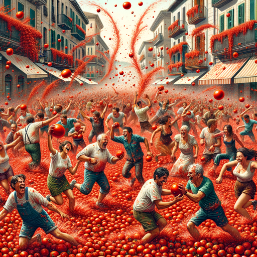 La Tomatina - Buñol - Spain Diamonded Painting Kits