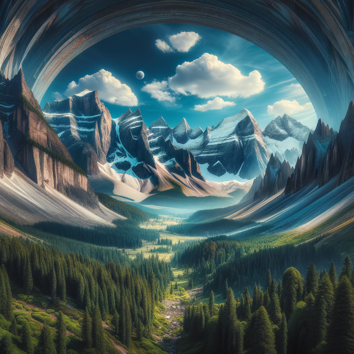 Majestic Mountains 5D DIY Paint By Diamond Kit