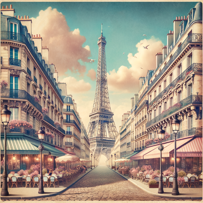 Vintage Paris 5D DIY Paint By Diamond Kit