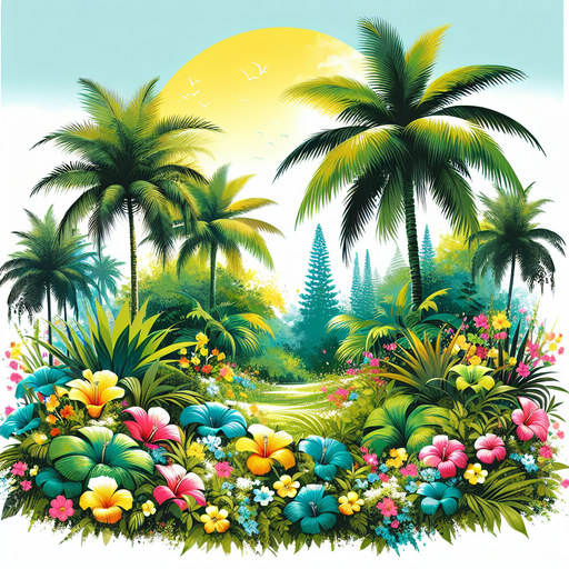 Joyful Tropical Paradise DIY Paint By Diamonds