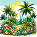 Joyful Tropical Paradise DIY Paint By Diamonds