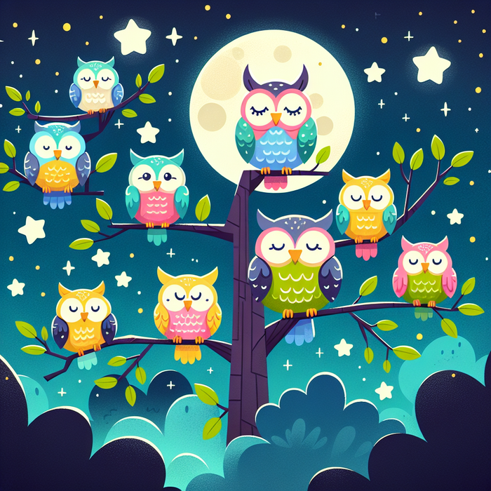 Creative Owls Paint By Color