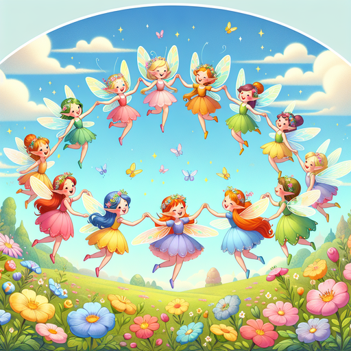 Friendly Fairy Circle Paint By Diamond