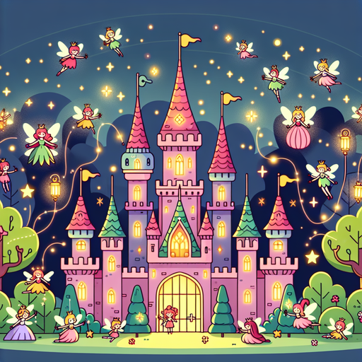 Fairy Castle Festival Painting Diamond Kit